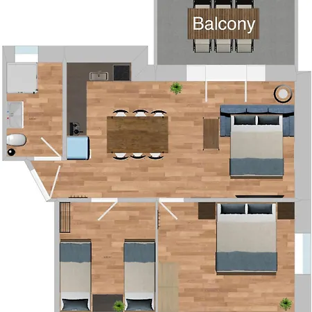 Moderne Mit Parkplatz Daire